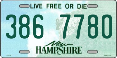 NH license plate 3867780