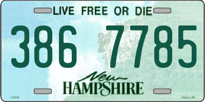 NH license plate 3867785