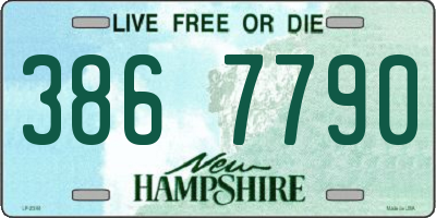 NH license plate 3867790