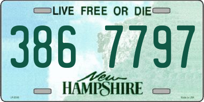 NH license plate 3867797