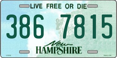 NH license plate 3867815