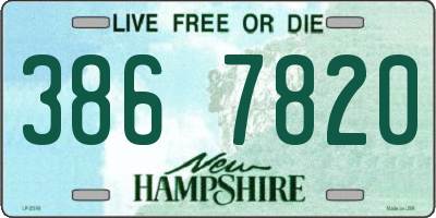 NH license plate 3867820