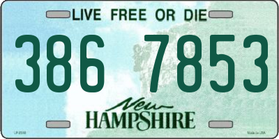 NH license plate 3867853