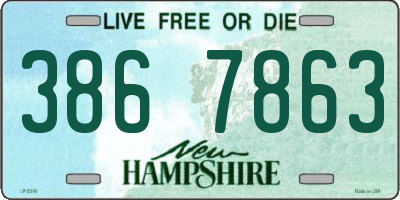 NH license plate 3867863
