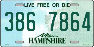 NH license plate 3867864