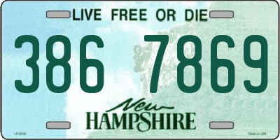 NH license plate 3867869