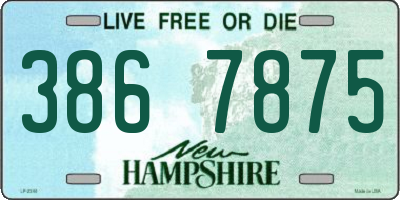 NH license plate 3867875