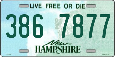 NH license plate 3867877