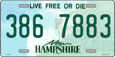 NH license plate 3867883