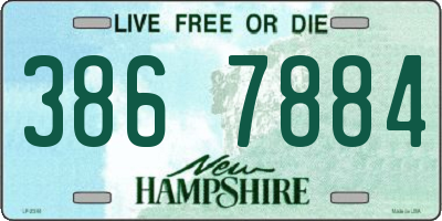 NH license plate 3867884