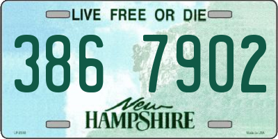 NH license plate 3867902