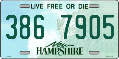 NH license plate 3867905