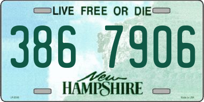 NH license plate 3867906