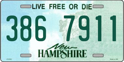 NH license plate 3867911