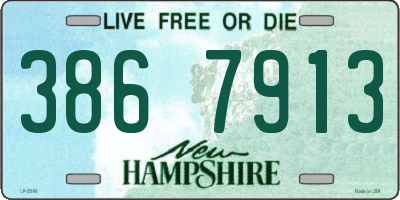 NH license plate 3867913