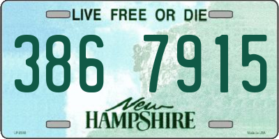 NH license plate 3867915