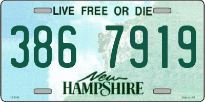NH license plate 3867919