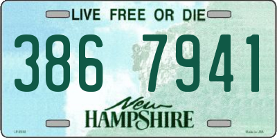 NH license plate 3867941