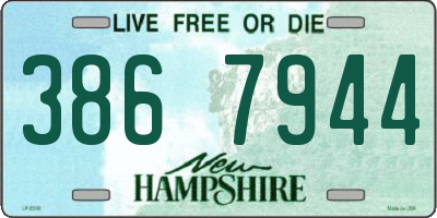 NH license plate 3867944