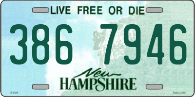 NH license plate 3867946