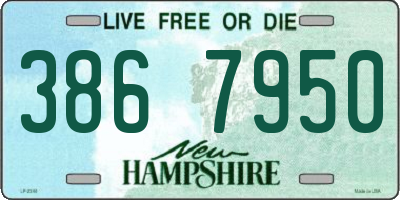 NH license plate 3867950