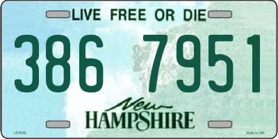 NH license plate 3867951