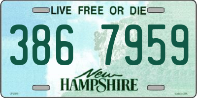 NH license plate 3867959