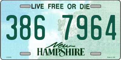 NH license plate 3867964