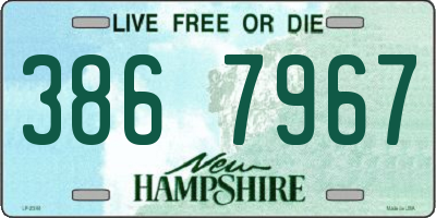 NH license plate 3867967