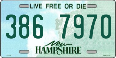 NH license plate 3867970