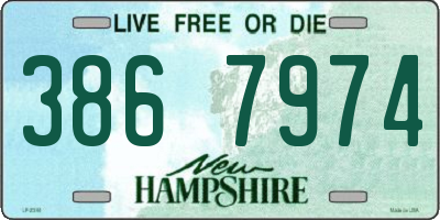 NH license plate 3867974