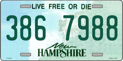 NH license plate 3867988