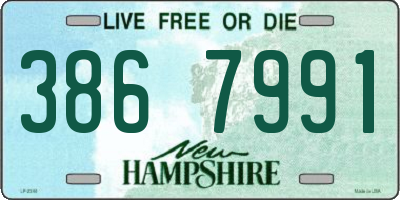 NH license plate 3867991