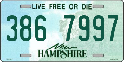 NH license plate 3867997