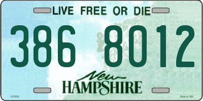 NH license plate 3868012