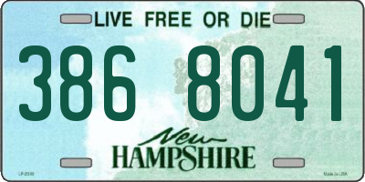 NH license plate 3868041