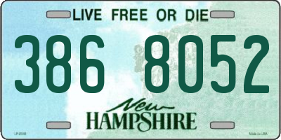 NH license plate 3868052