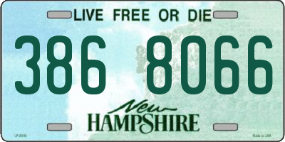 NH license plate 3868066