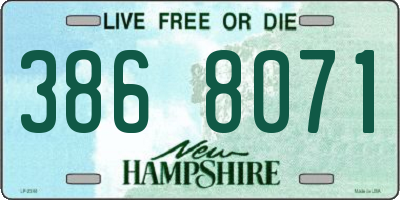 NH license plate 3868071
