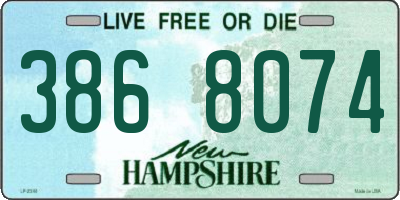 NH license plate 3868074