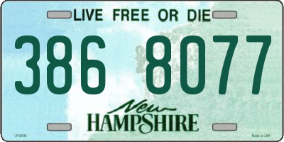 NH license plate 3868077
