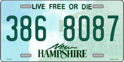 NH license plate 3868087