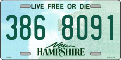 NH license plate 3868091