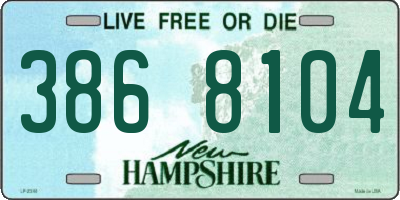 NH license plate 3868104