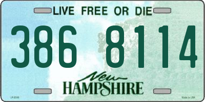 NH license plate 3868114