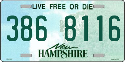 NH license plate 3868116