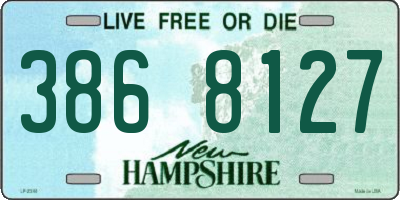 NH license plate 3868127