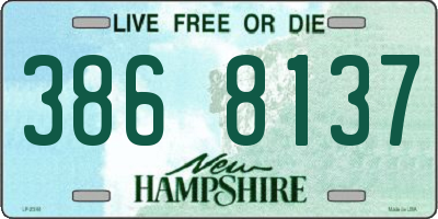NH license plate 3868137