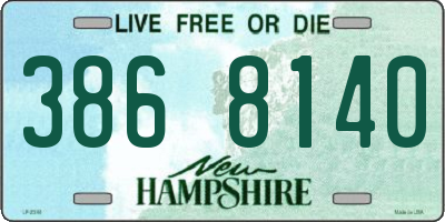NH license plate 3868140