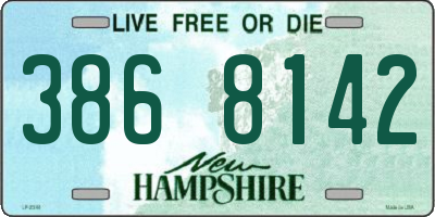 NH license plate 3868142